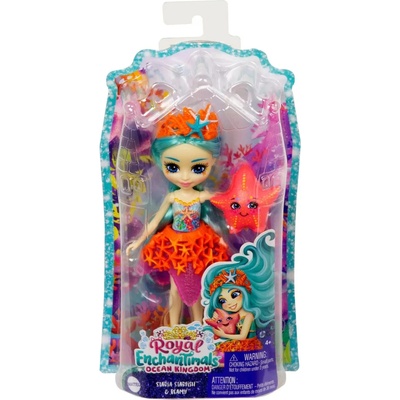 Enchantimals Кукличка с животинче Enchantimals - Staria Starfish & Beamy (MTHCF69)