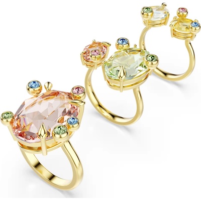 Swarovski Prekrásna sada pozlátených prsteňov Gema 5705813