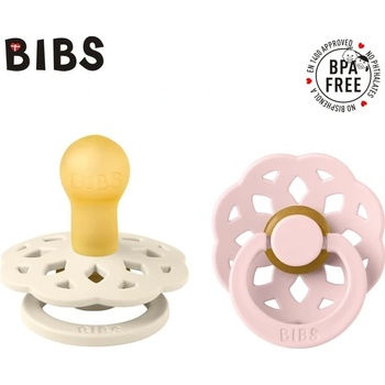 Bibs Boheme přírodní kaučuk 2ks ivory blossom