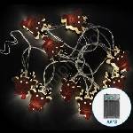 Aigostar - LED гирлянда 20xLED/3xAA 3m топла бяла елен (AI2231)