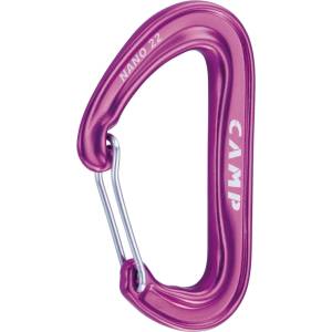 C. A. M. P C. A. M. P. Карабинер с щифт C. A. M. P. Nano 22 Snapgate carabiner - Purple - размер Single (321-0192-0511)