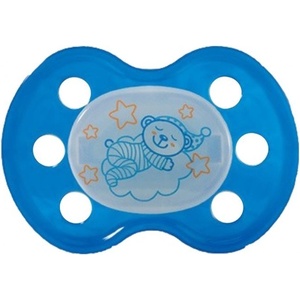 Baby-Nova Baby Nova Силиконова нощна залъгалка, размер 1 Синя (24222) - baby