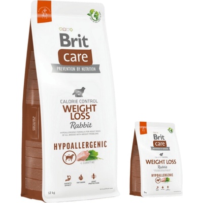 Brit Care Dog Hypoallergenic Weight Loss 12kg + 3kg