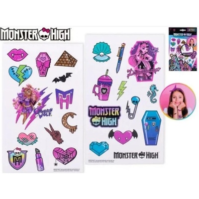 RMS International Monster High sada tetování v papírové kartě