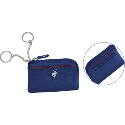 Klíčenka Beverly Hills Polo Club Klíčenka BHPC Piping classic zip BH-1574-05 modrá
