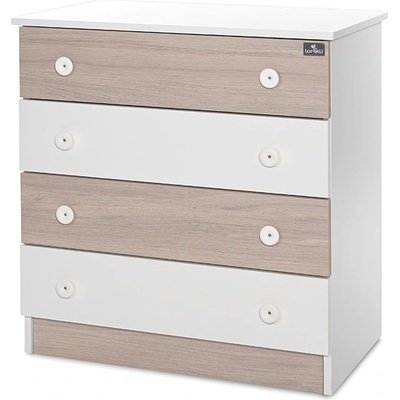 Lorelli Детски скрин Lorelli - New, Бял/Кехлибар (10170070044A)