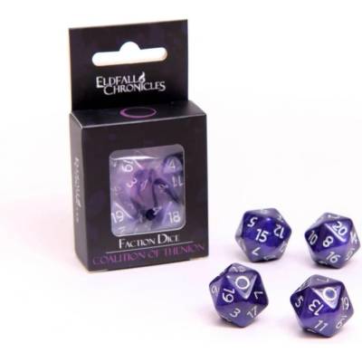Аксесоар за настолна игра Eldfall Chronicles: Northern Wind - Faction Dice - Coalition of Thenion (ELDCOA90)