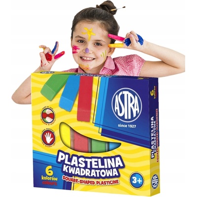 Astra Plastelína s trblietkami 6 farieb