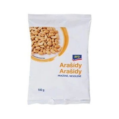 aro Arašidy pražené nesolené 5 x 100 g