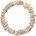 By Eloise London Gold Heart Skinny Silk Scrunchie цвят Sand