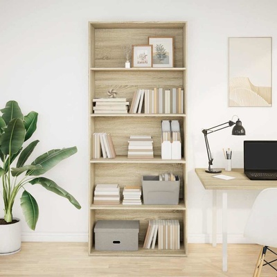 vidaXL Knihovna dub sonoma 80x30x189 cm – Zboží Dáma
