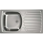 Alveus Basic - Мивка 78x44 см, отвод 6 см, неръждаема стомана 1136534 (1136534) Мивка за вграждане