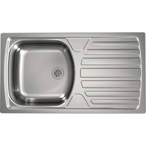 Alveus Basic - Мивка 78x44 см, отвод 6 см, неръждаема стомана 1136534 (1136534) Мивка за вграждане
