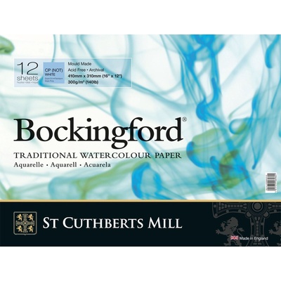 St Cuthberts Mill Bockingford C. P. Spiral Скицник 12 41 x 31 cm 300 g White (T47030001011E)