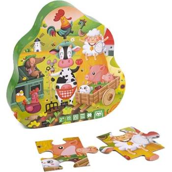 Eurekakids Тактилен пъзел Eurekakids, Ферма, 20 части (EU68217032)