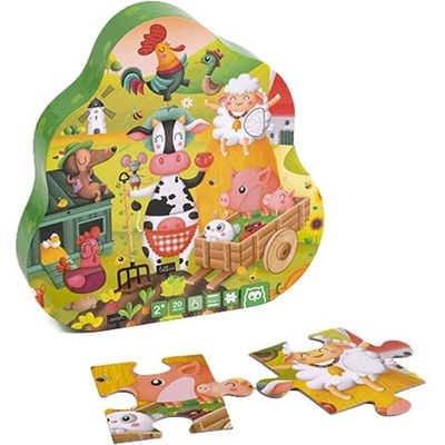 Eurekakids Тактилен пъзел Eurekakids, Ферма, 20 части (EU68217032)