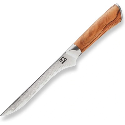 SOK nôž vykosťovací Boning Olive Sunshine Damascus 13 cm