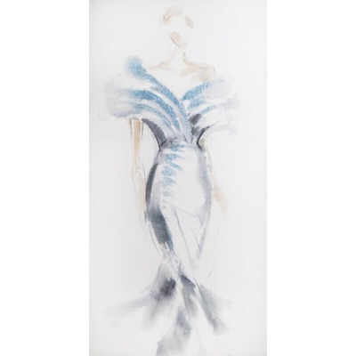 ArtFir Obraz WOMAN 334 | biela 60 x 120 cm