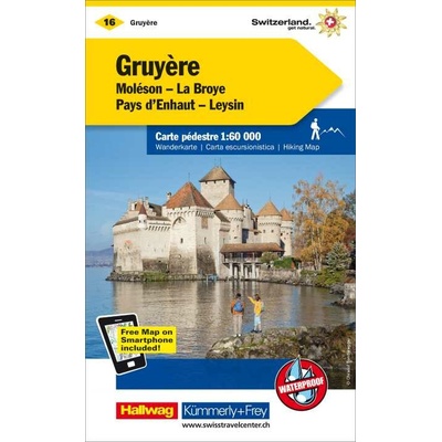 mapa Gruyére 1:60 t. (č. 16) laminovaná