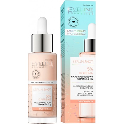 Eveline Cosmetics Serum Shot 5% Caffeine sérum pre osvieženie očného okolia 30 ml