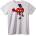 NOONEBRAND Тениска Сърце с Любов - 7XL, White