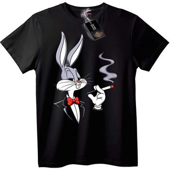 NOONEBRAND Тениска Пушещ Bugs Bunny - 2XL, White