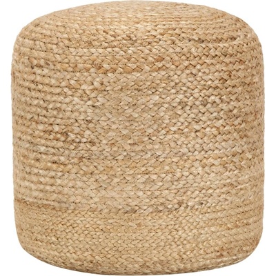 Petromila Ručně vyrobený sedací puf 40 x 45 cm juta