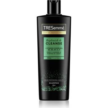 TRESemmé Replenish & Cleanse шампоан за мазна коса с витамини Pro Style Technologie 400ml