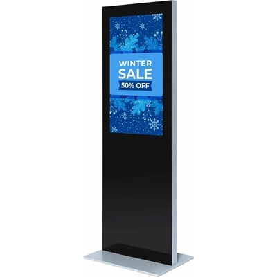 Jansen Display s.r.o. Digitálny tenký totem s monitorom Samsung 43", čierny
