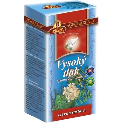 Agrokarpaty VYSOKÝ TLAK BYL. čaj S HLOHOM čistý prírodný produkt 20 x 2 g