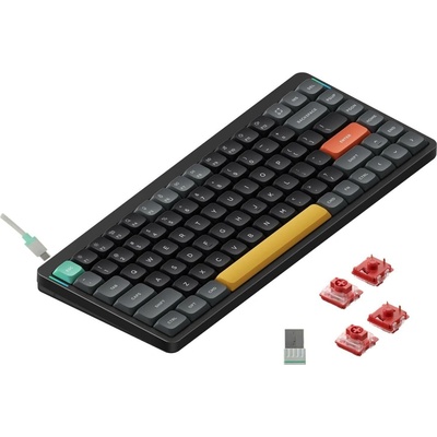 Nuphy Air75 V2 Bezdrátová Slim Basalt Černá Cowberry Switch