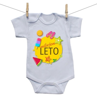 Boodyy Body s krátkym rukávom Milujem leto