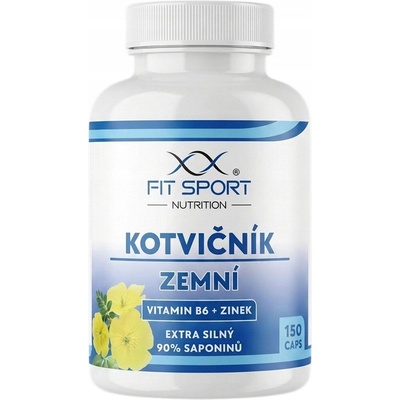 Fitsport Kotvičník zemní 90% + B6 + Zinek 150 kapslí