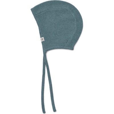 Liewood Бебешка памучна шапка Liewood в сиво с фина плетка от памук (LW17842)
