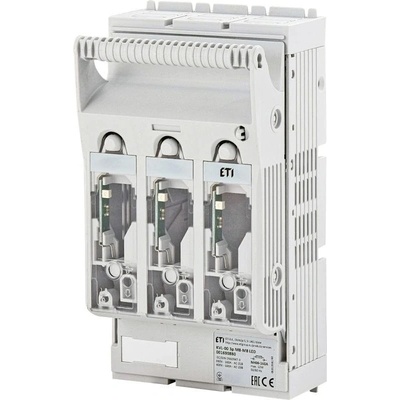 001690880 Odpínač pojistkový řadový KVL-00 3P M8-M8 LED, ETI