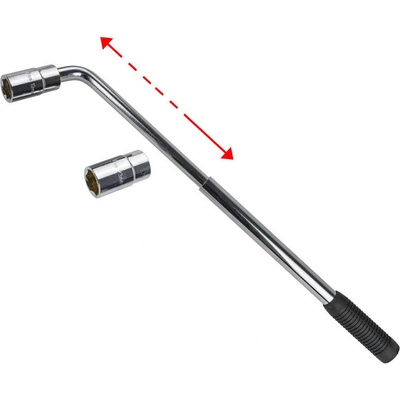 DEMA Teleskopický kľúč na kolesá 350-530 mm 1/2", 17x19 + 21x23 mm