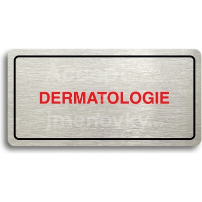 ACCEPT Piktogram DERMATOLOGIE - stříbrná tabulka - barevný tisk