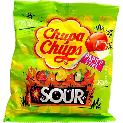Chupa Chups Sour Lollipops 120 g