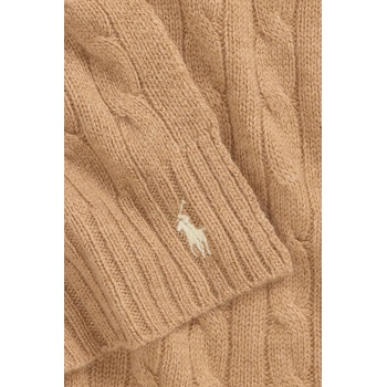 Ralph Lauren Вълнен шал Polo Ralph Lauren в бежово с изчистен дизайн 455956296 (455956296)