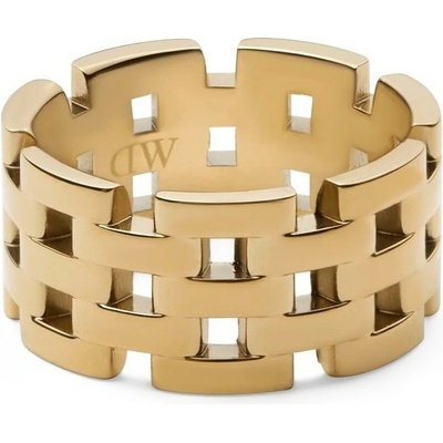 Daniel Wellington Úchvatný pozlátený prsteň z ocele 5-Link DW0040100
