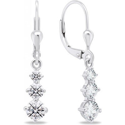 Brilio Silver náušnice EA656W – Zboží Dáma