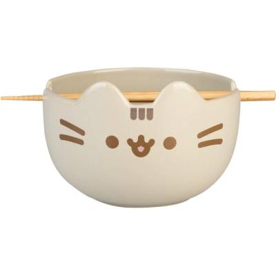 Grupo Erik Set miska a paličky na ramen Set miska a paličky na ramen Pusheen, 0,9 l