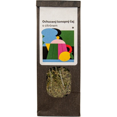 WeedShop Ochucený konopný čaj s citrónem 20 g