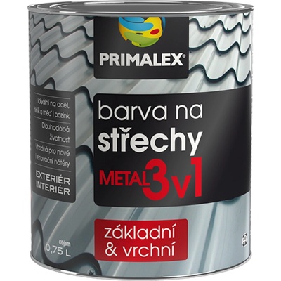 Primalex Metal 3v1 0,75L šedá