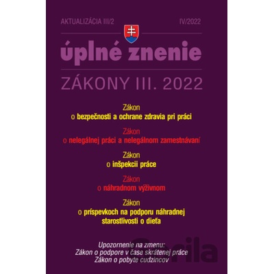Aktualizácia III/2 / 2022 - BOZP, Inšpekcia práce, Nelegálne zamestnávanie
