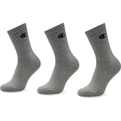 Champion Комплект 3 чифта дълги чорапи мъжки Champion U24558 EM010 Сив (U24558 EM010)