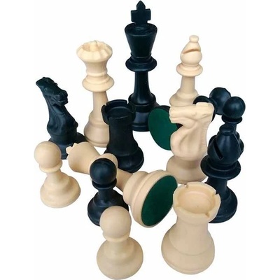 Manopoulos Пластмасови фигури с филц за шах Manopoulos, 5 cm