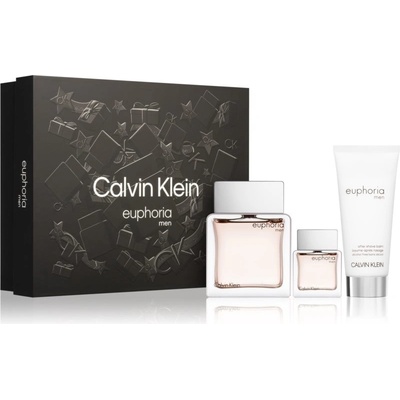 Calvin Klein Euphoria EDT 100 ml + EDT 15 ml + balzam po holení 100 ml darčeková sada