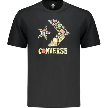 Converse Мъжка тениска с къс ръкав Converse, Размер S, Цвят Черен (CVM6T098_NE001)