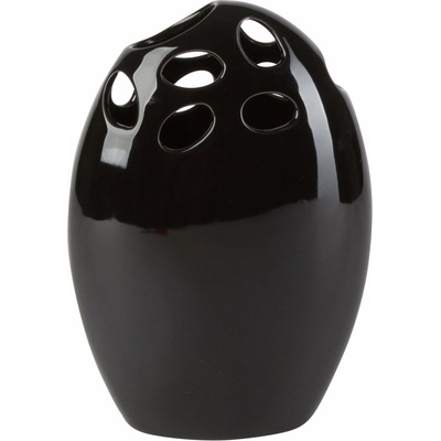 by inspire Váza „Egg hole“ (15 × 8,5 × 21,5 cm), čierna